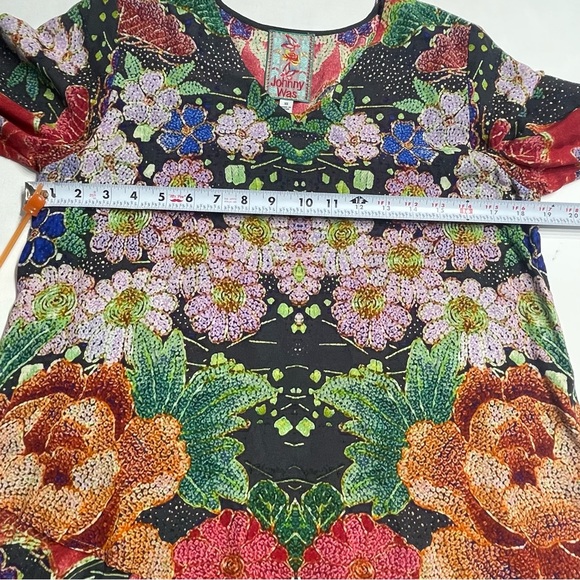 Johnny Was Dralion Floral Tunic. Size XS. Oversized.asymmetrical. Soft. Blouse. - Picture 8 of 11